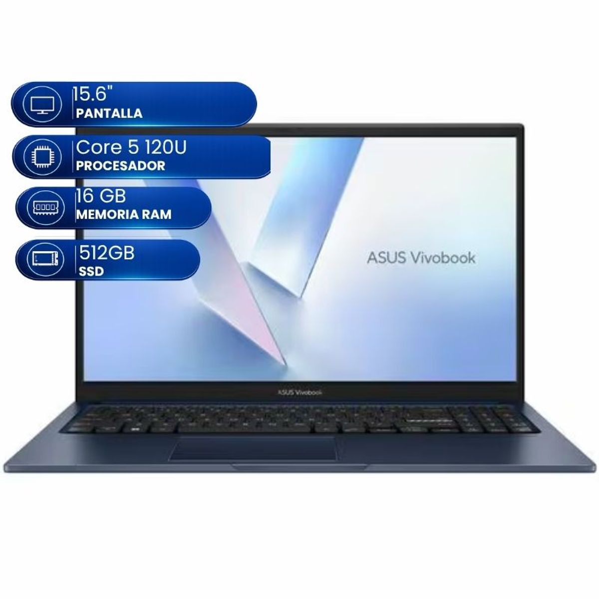 ASUS - Laptop Asus VivoBook 15 X1504 X1504VA-BQ4055 15.6 PULGADAS- Full HD - 60Hz - Intel Core 5 120U - 16GB - 512GB SSD