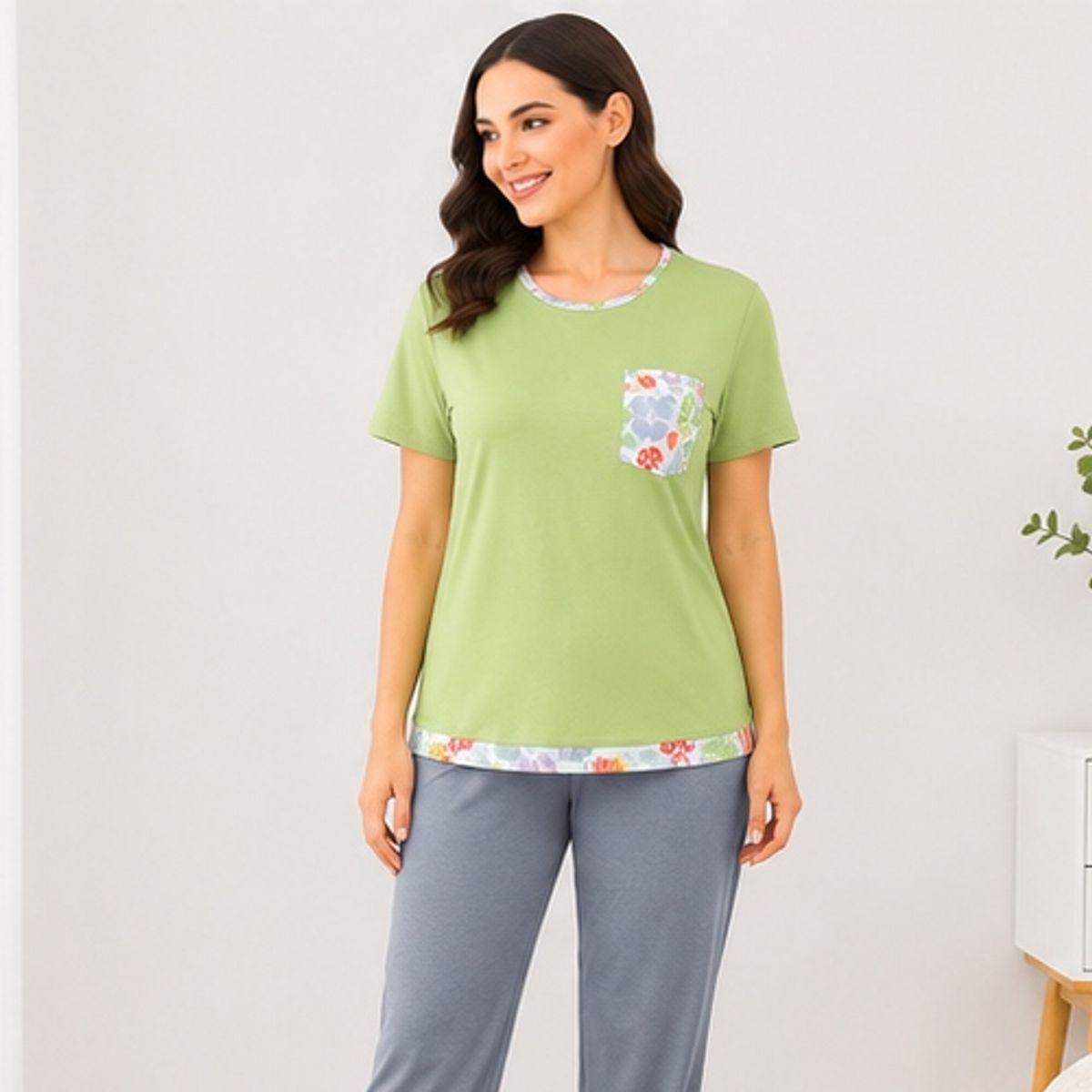 GENERICO - Pijama Pima Pantalon+Polo
