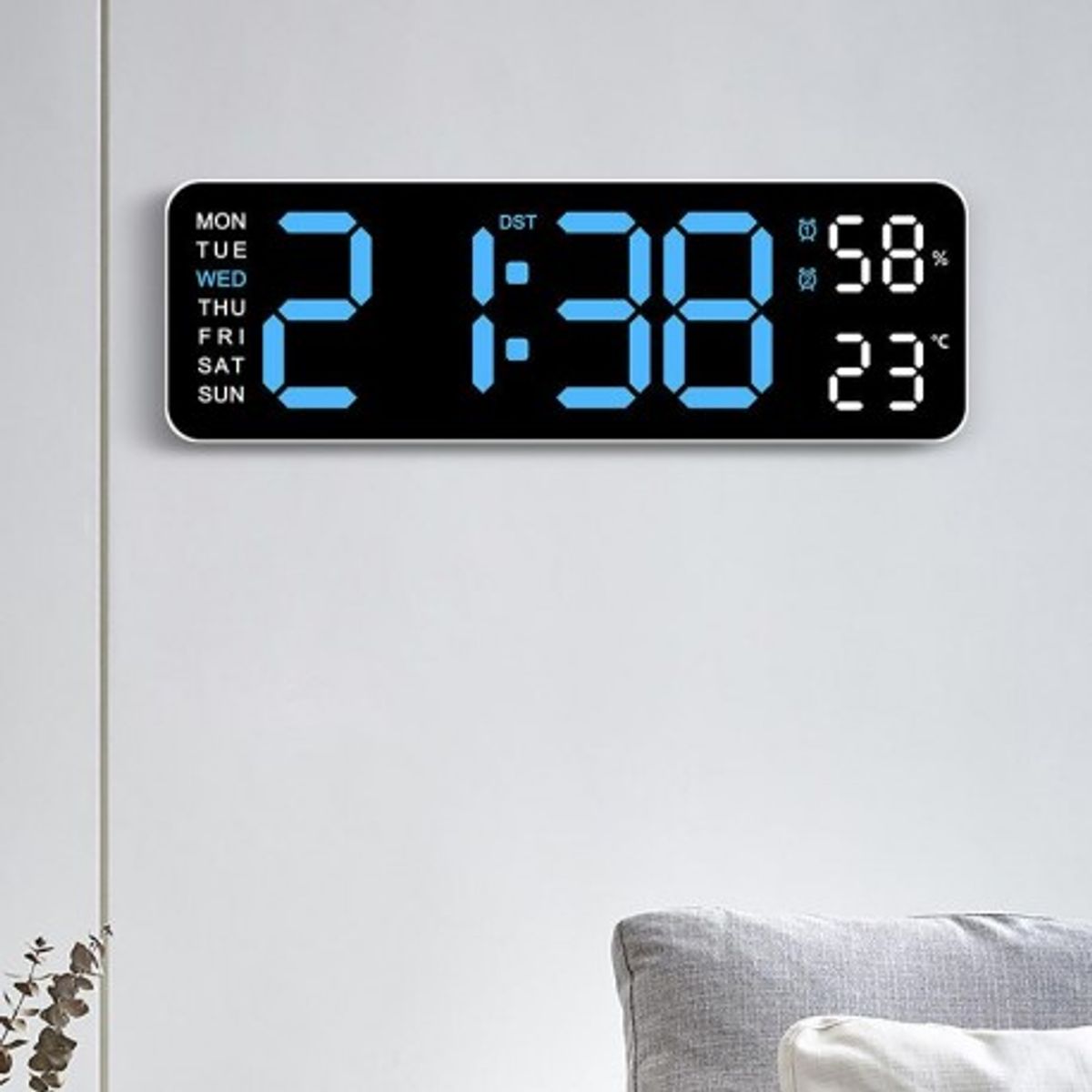 GENERICO - RELOJ DIGITAL CON CALENDARIO Y TERMOMETRO