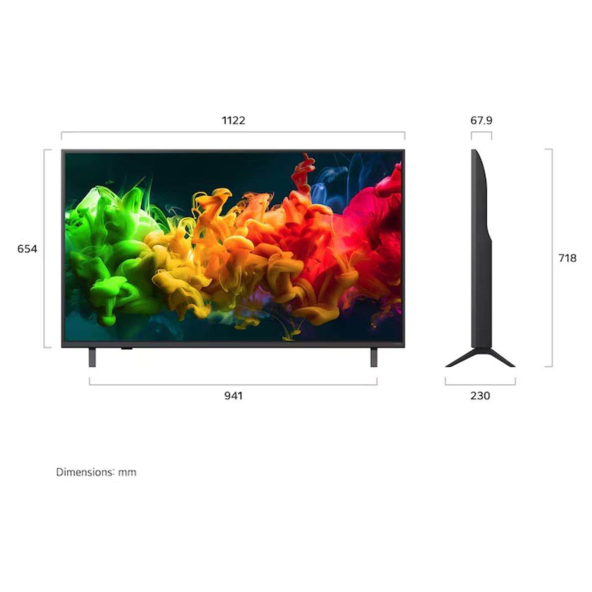 LG - Televisor LG 50" AI QNED evo Mini LED 4K Smart TV 50QNED80BSG - 2026
