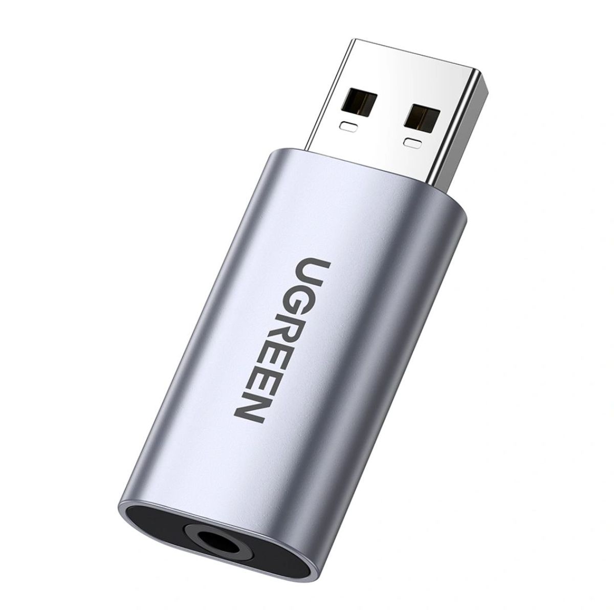 UGREEN - Adaptador de Audio USB UGREEN CM383 con Micrófono y Jack 3.5 mm para PC PS5
