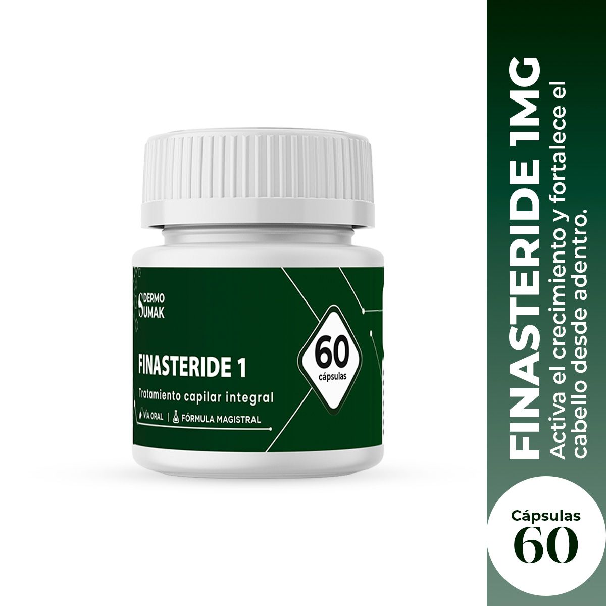 GENERICO - FINASTERIDE 1MG - 60 CAPSULAS