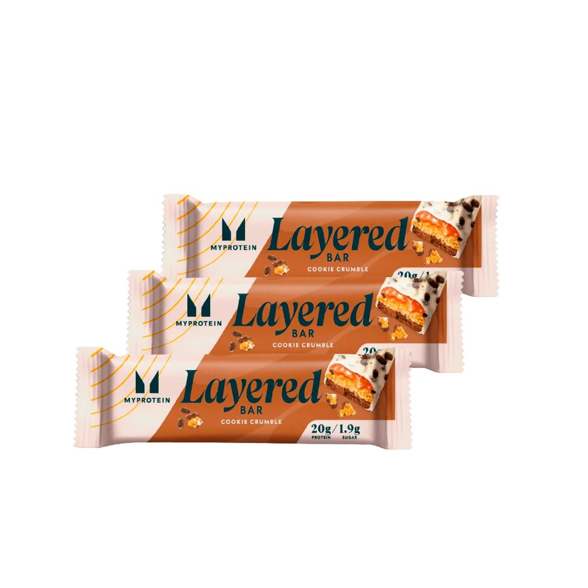 Myprotein - Layered Bar Cookie Crumble Pack 3 unidades