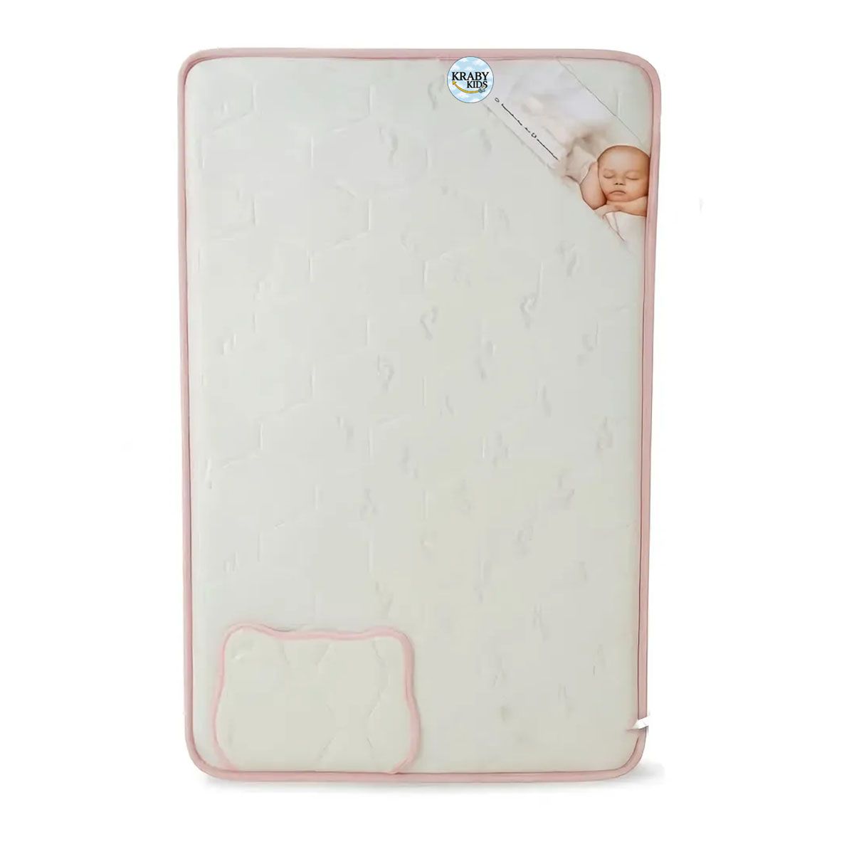 GENERICO - Colchón de Bebe para Cunas Pack and Play Rosado