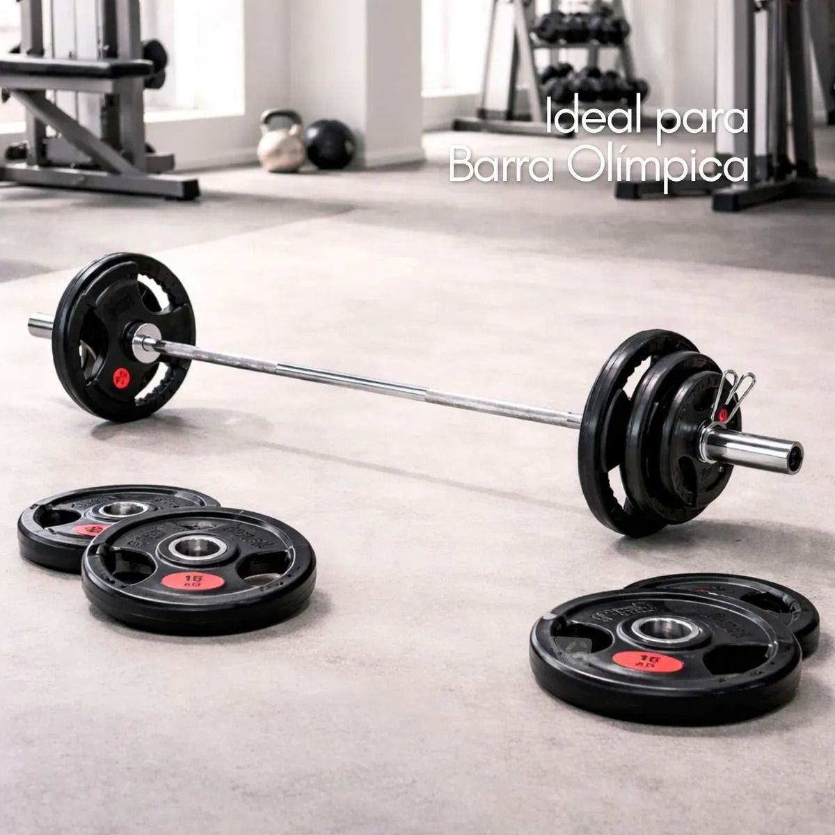 GENERICO - Discos Olímpicos 15kg x 2 pesas