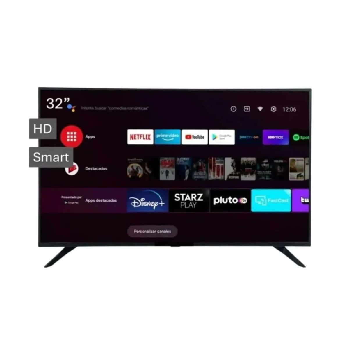 GENERICO - Televisor Innos Smart TV Android 14 HD 32 Pulgadas S3202KU