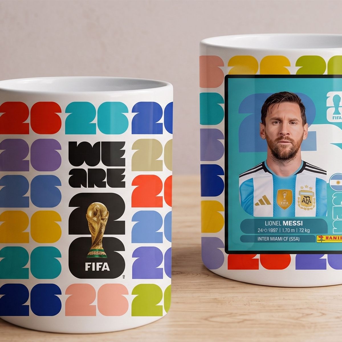 GENERICO - Dia del padre taza personalizada mundial Lionel Messi