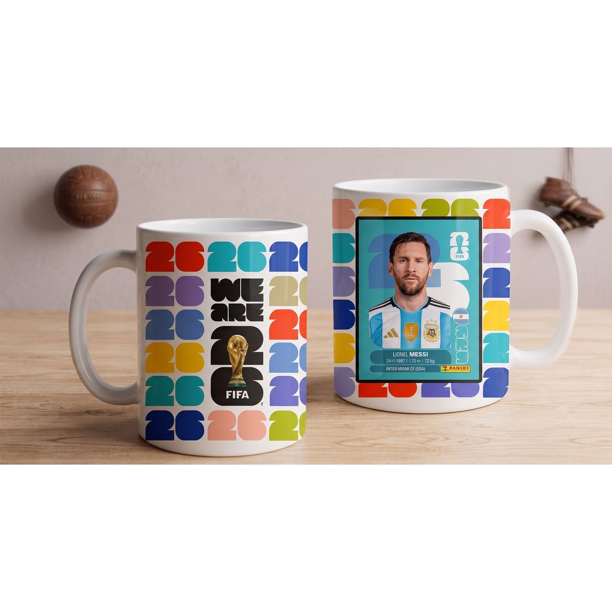GENERICO - Dia del padre taza personalizada mundial Lionel Messi
