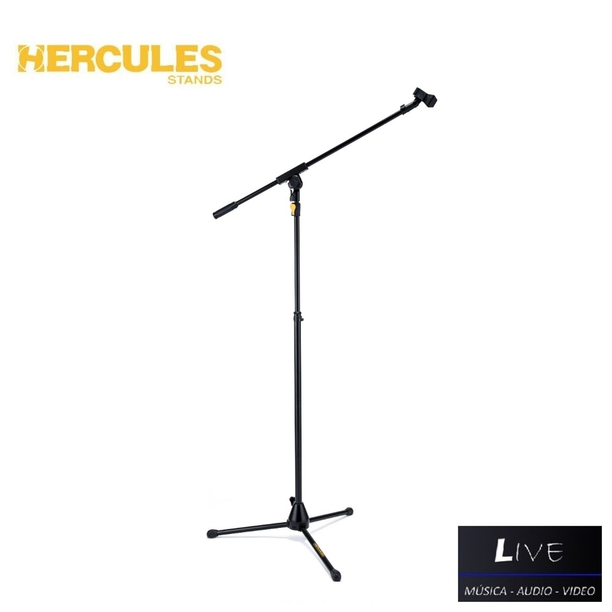 HERCULES - MS631B PLUS Hercules - Pedestal de micrófono pesado tipo Boom