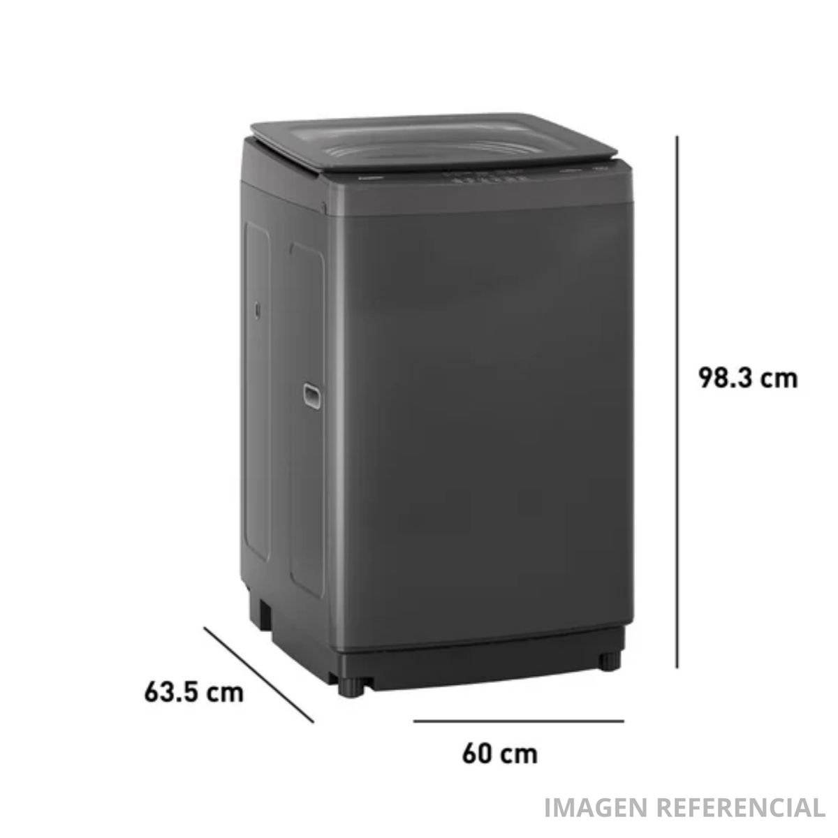 Panasonic - Lavadora Carga Superior Panasonic 13 kg NA-F13JB1BRH Gris Oscuro