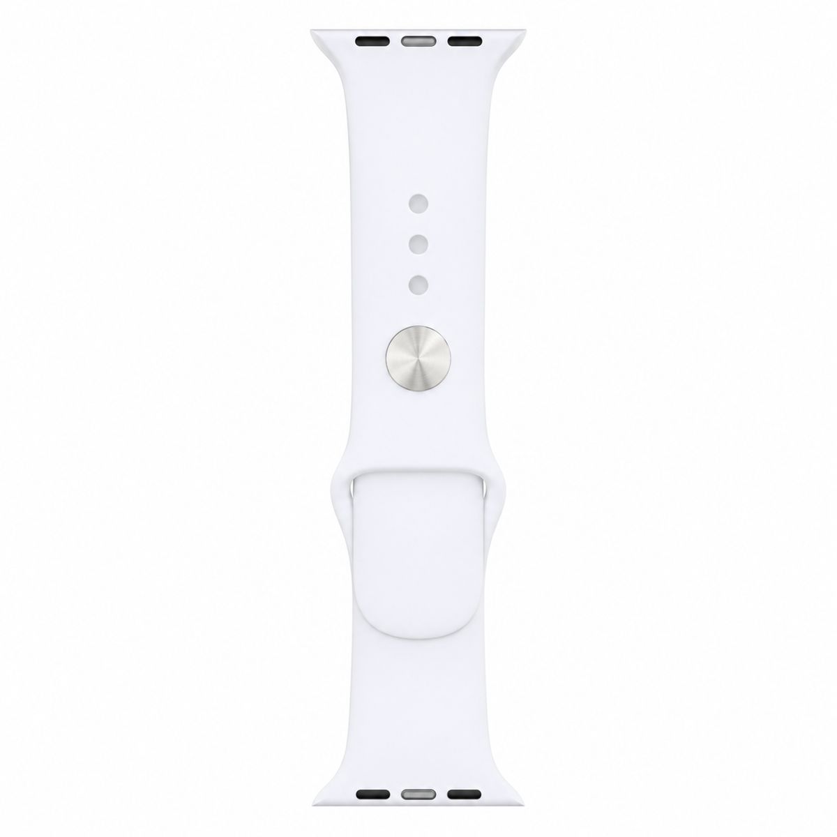 GENERICO - CORREA LISA APPLE WATCH 38-40-41-42 MM SERIE 10 BLANCO