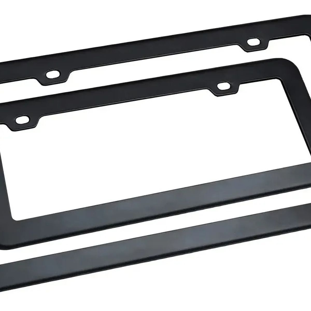 OEM - Portaplaca De Acero Universal Inoxidable 2Pcs