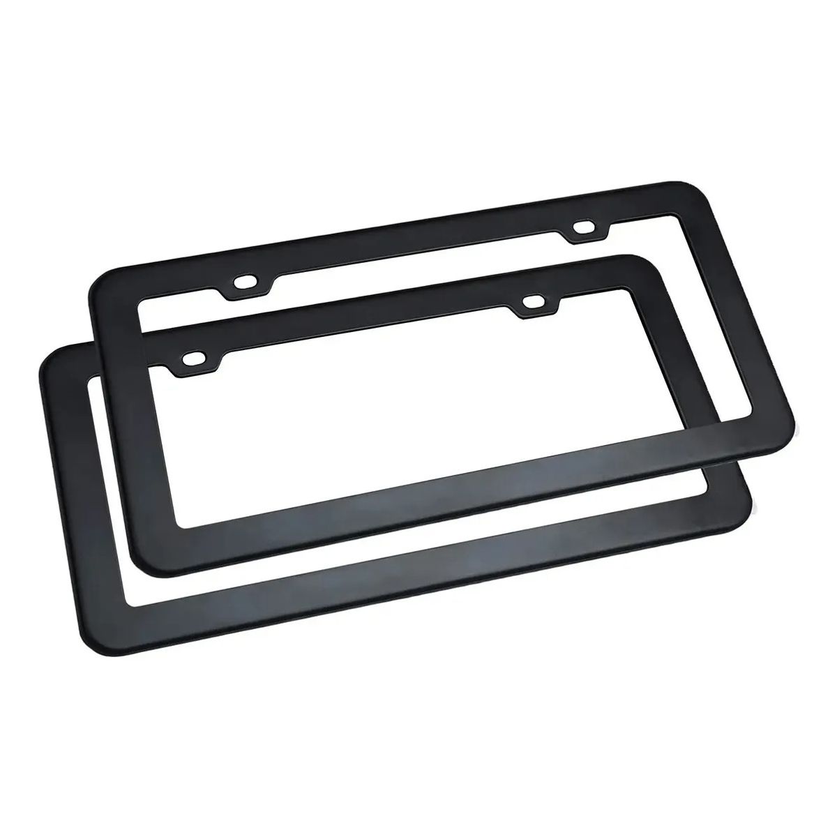 OEM - Portaplaca De Acero Universal Inoxidable 2Pcs