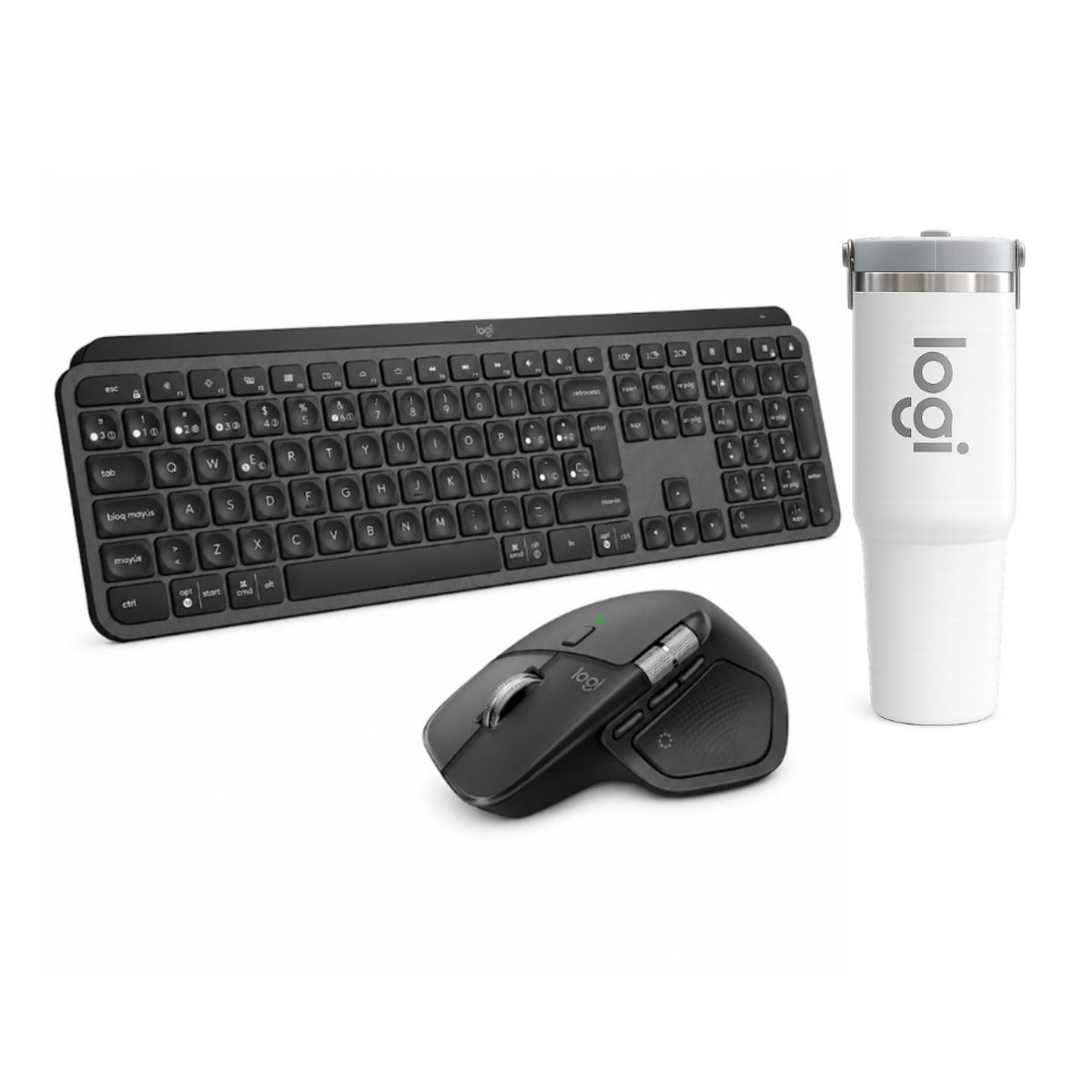 LOGITECH - Combo Logitech Teclado Mx Keys S + Mouse Mx Master 4 Grafito
