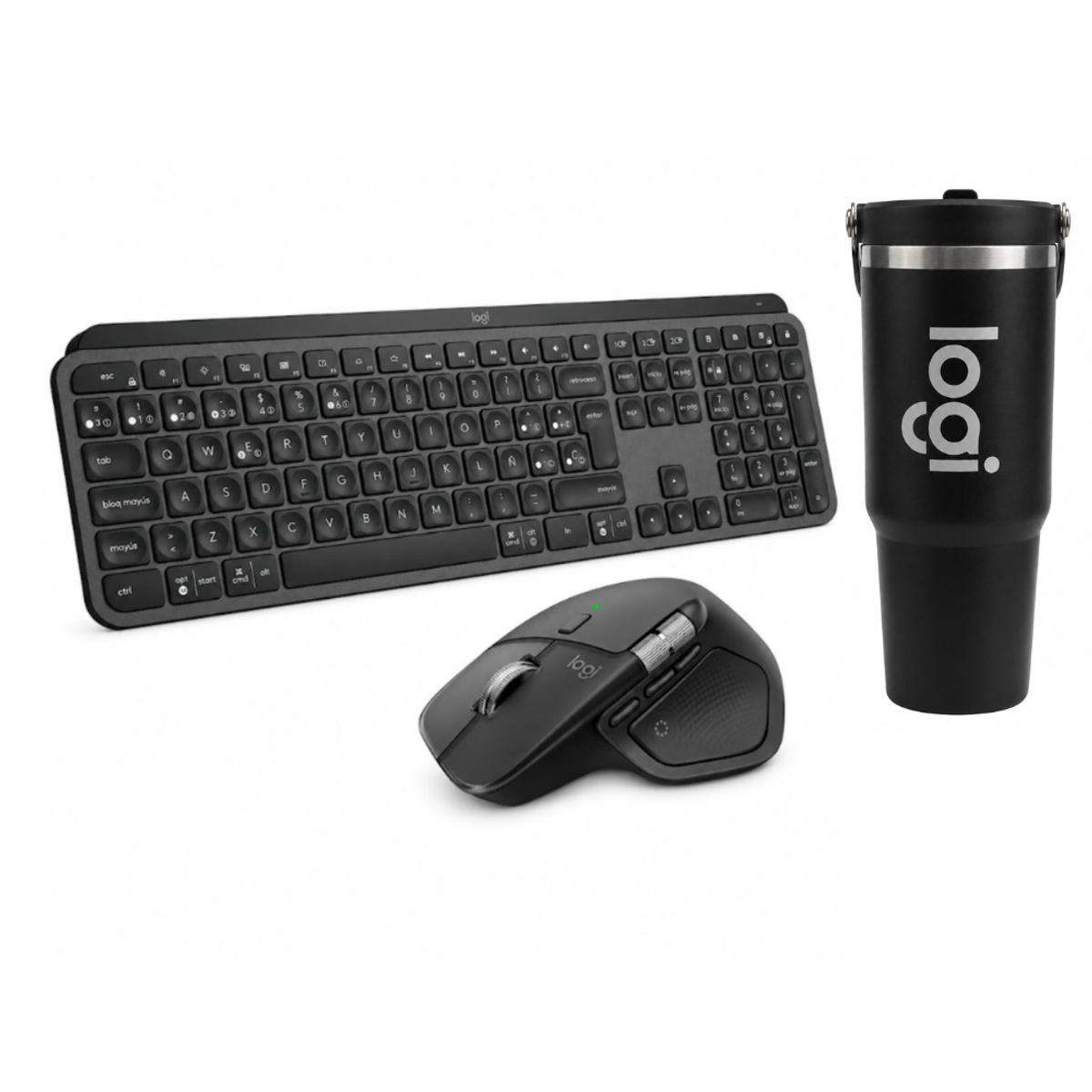 LOGITECH - Combo Logitech Teclado Mx Keys S + Mouse Mx Master 4 Grafito