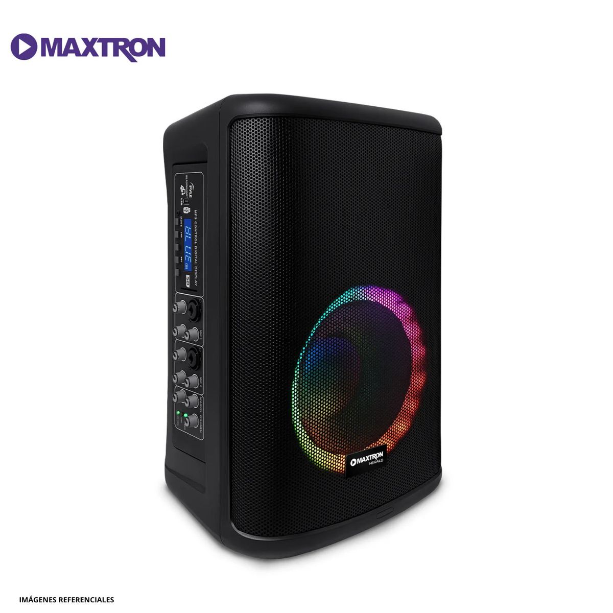 MAXTRON - Parlante Bluetooth Maxtron Herald MX305 Iluminación LED Tecnología DSP y Función TWS