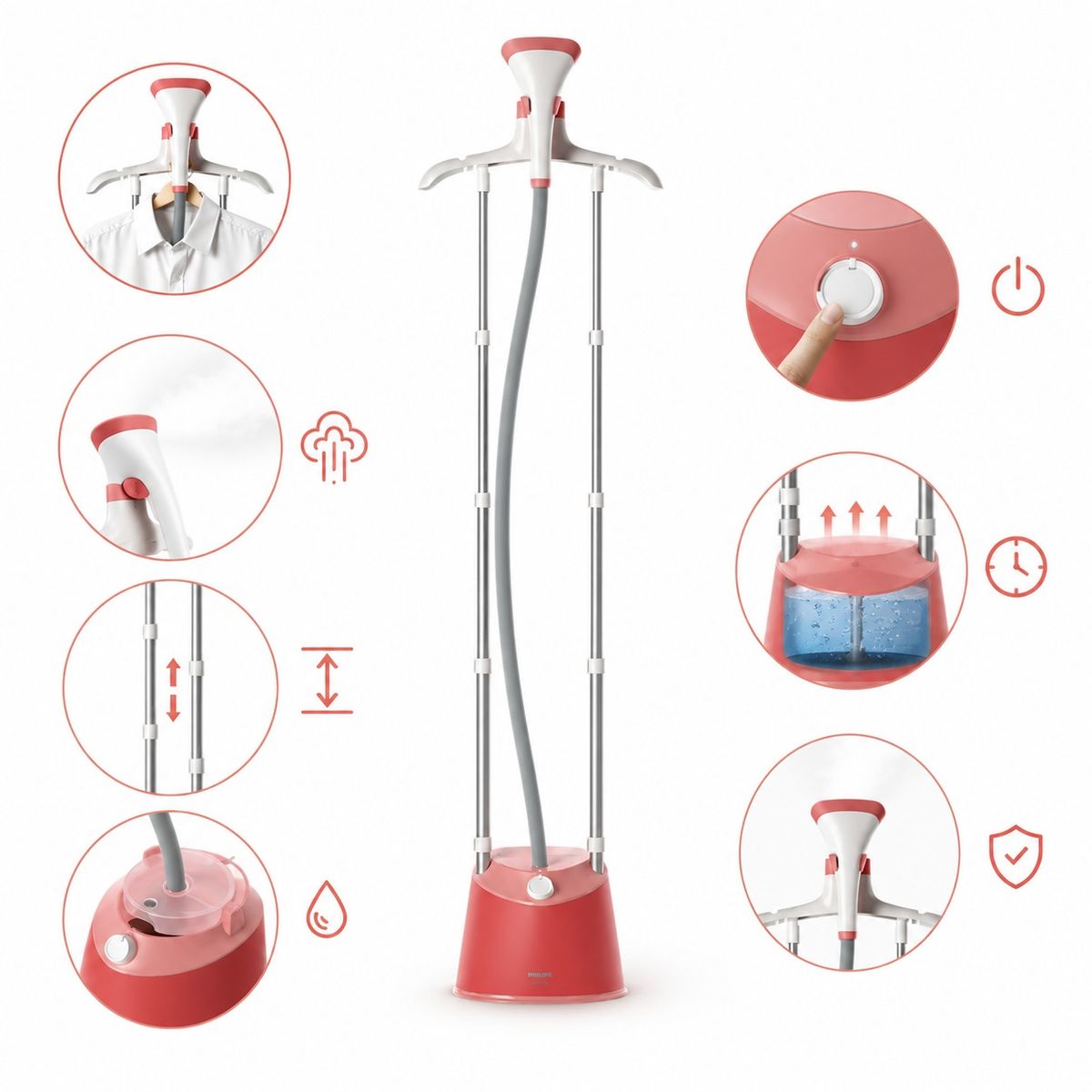 PHILIPS - Vaporizador de prendas Serie 1000 STE1020_40 Philips