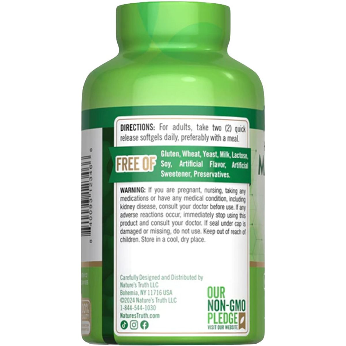 Nature'S Truth - Natures Truth Citrato de Magnesio 250 mg 120 Softgels