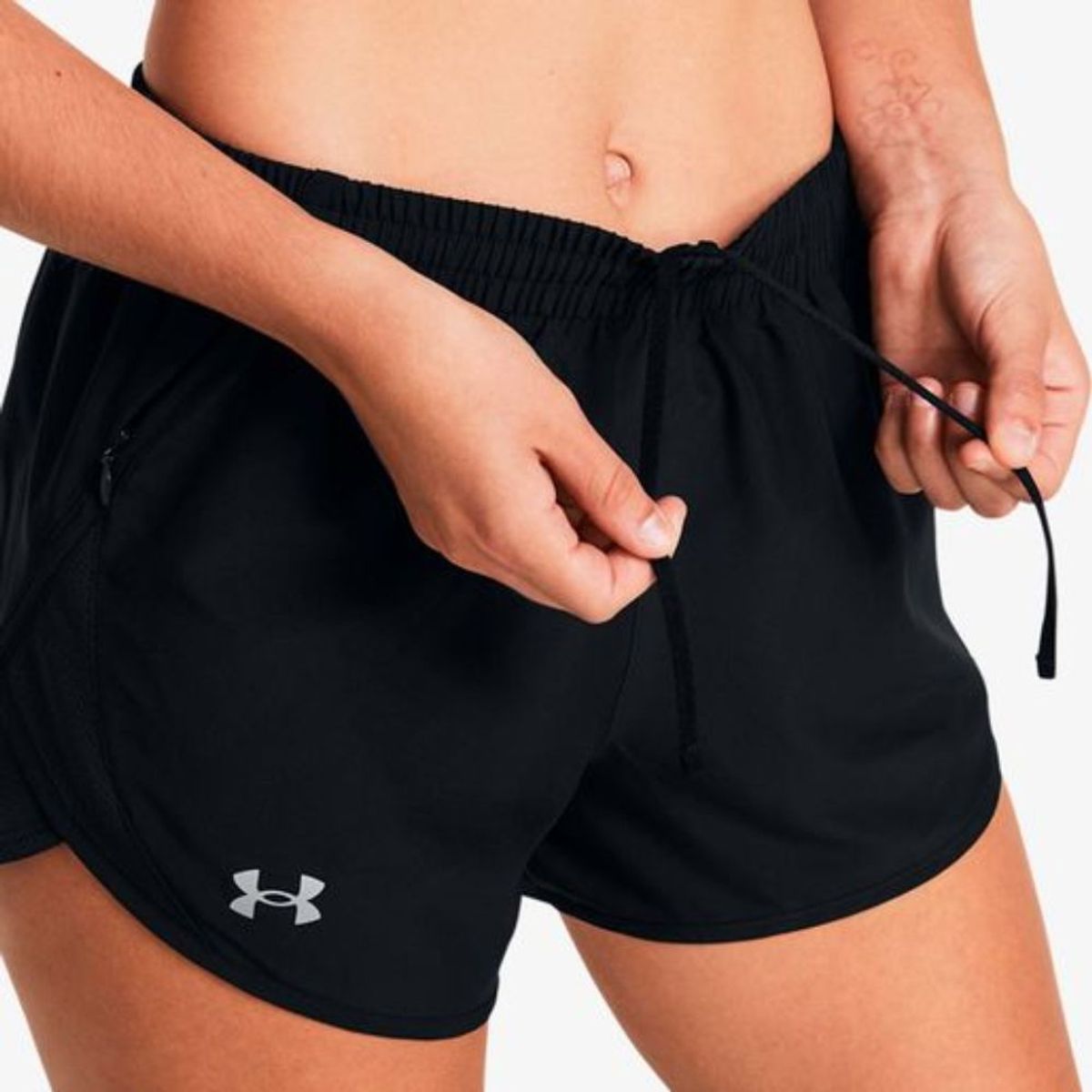 UNDER ARMOUR - Short Under Armour  Fly-By 1382438-001 - Mujer