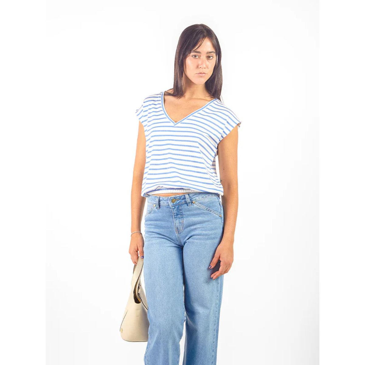 MICHELLE BELAU - Polo rayas reversible