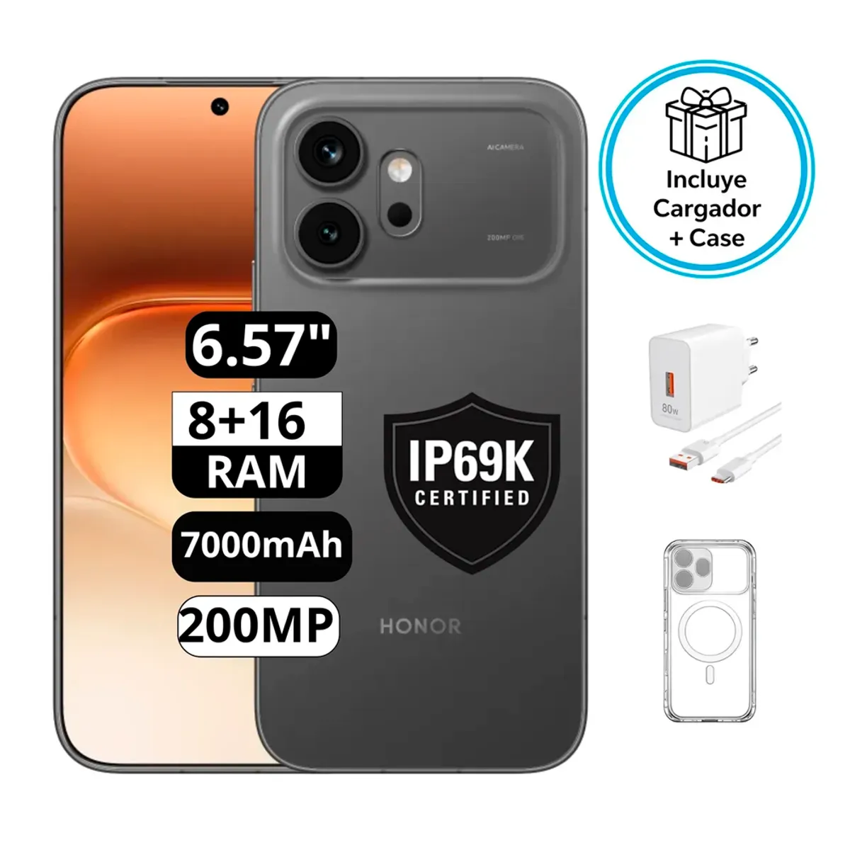 HONOR - HONOR 600 8RAM 256GB NEGRO
