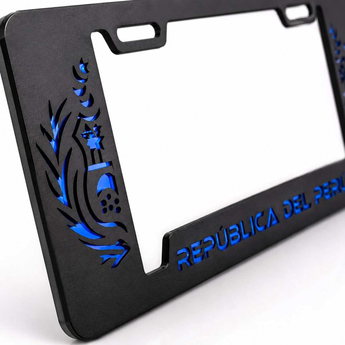 OEM - Portaplaca Universal República Del Perú Azul