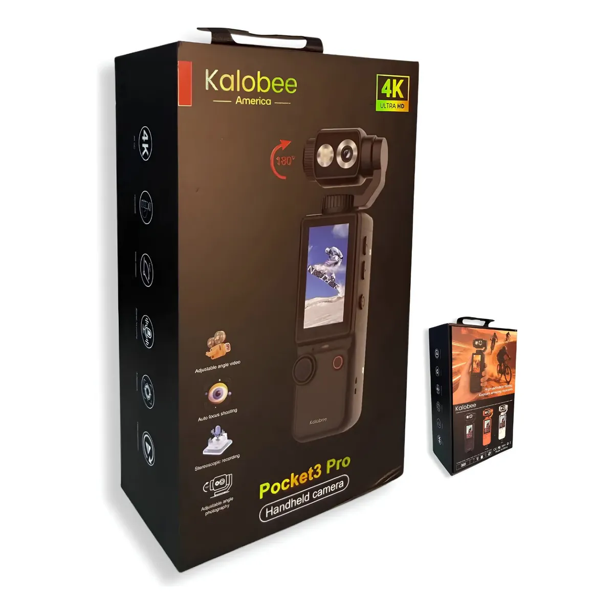 OEM - Cámara Fotografica Profesional Kalobee Pocket3 Pro 4K con Estabilizador Inteligente para Streaming