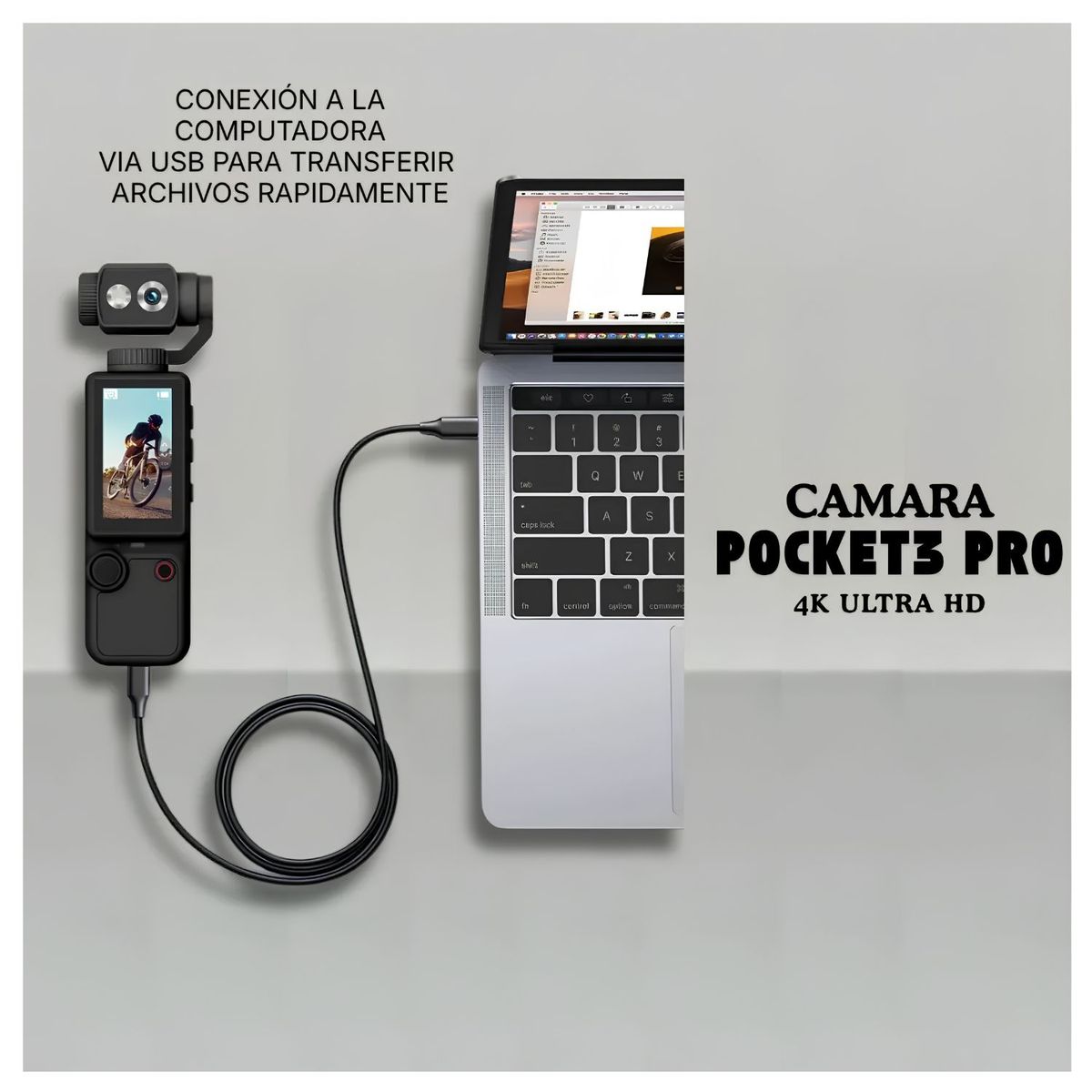 Cámara Fotografica Profesional Kalobee Pocket3 Pro 4K con Estabilizador Inteligente, marca OEM - Foto 2