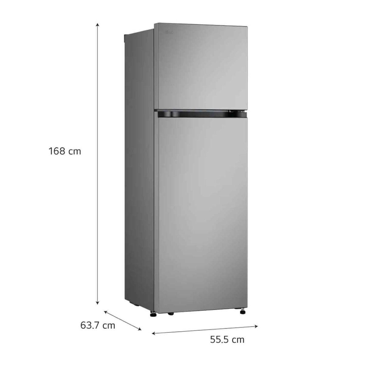 LG - Refrigeradora LG VT26BPY 264L Linear Cooling Top Freezer Plateada
