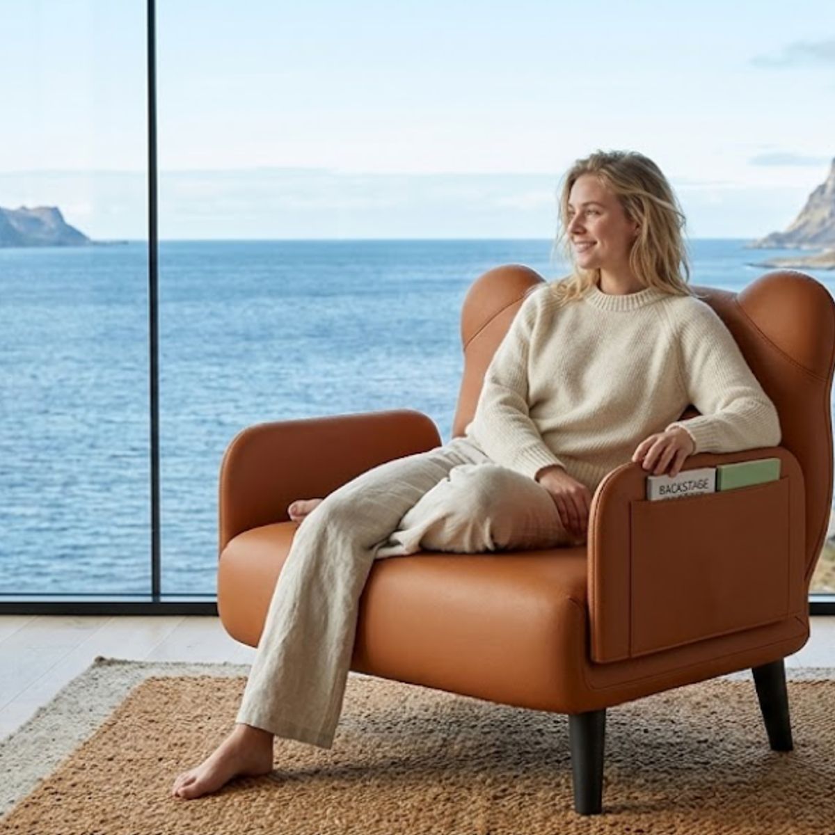 GENERICO - SILLÓN SOFÁ CAMA PLEGABLE CONVERTIBLE RECLINABLE PARA DESCANSO Y RELAX