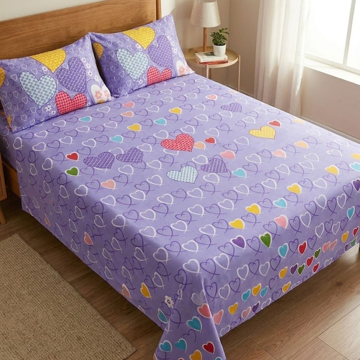 Juego de sabanas para cama de 2 PLAZAS, marca GENERICO - Foto Principal