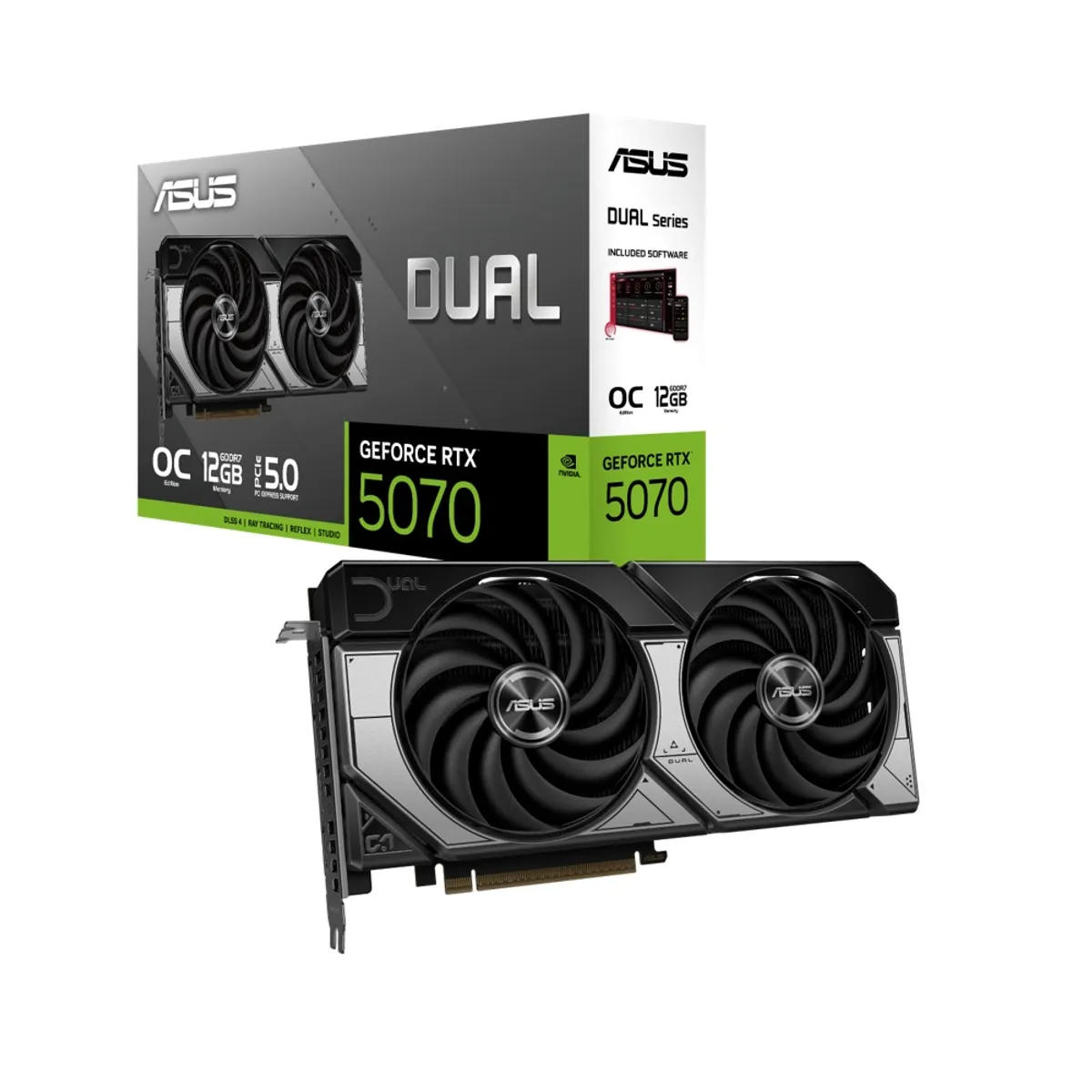 ASUS - Tarjeta de Video ASUS DUAL-RTX5070-O12G  12GB GDDR7 PCIe 5.0
