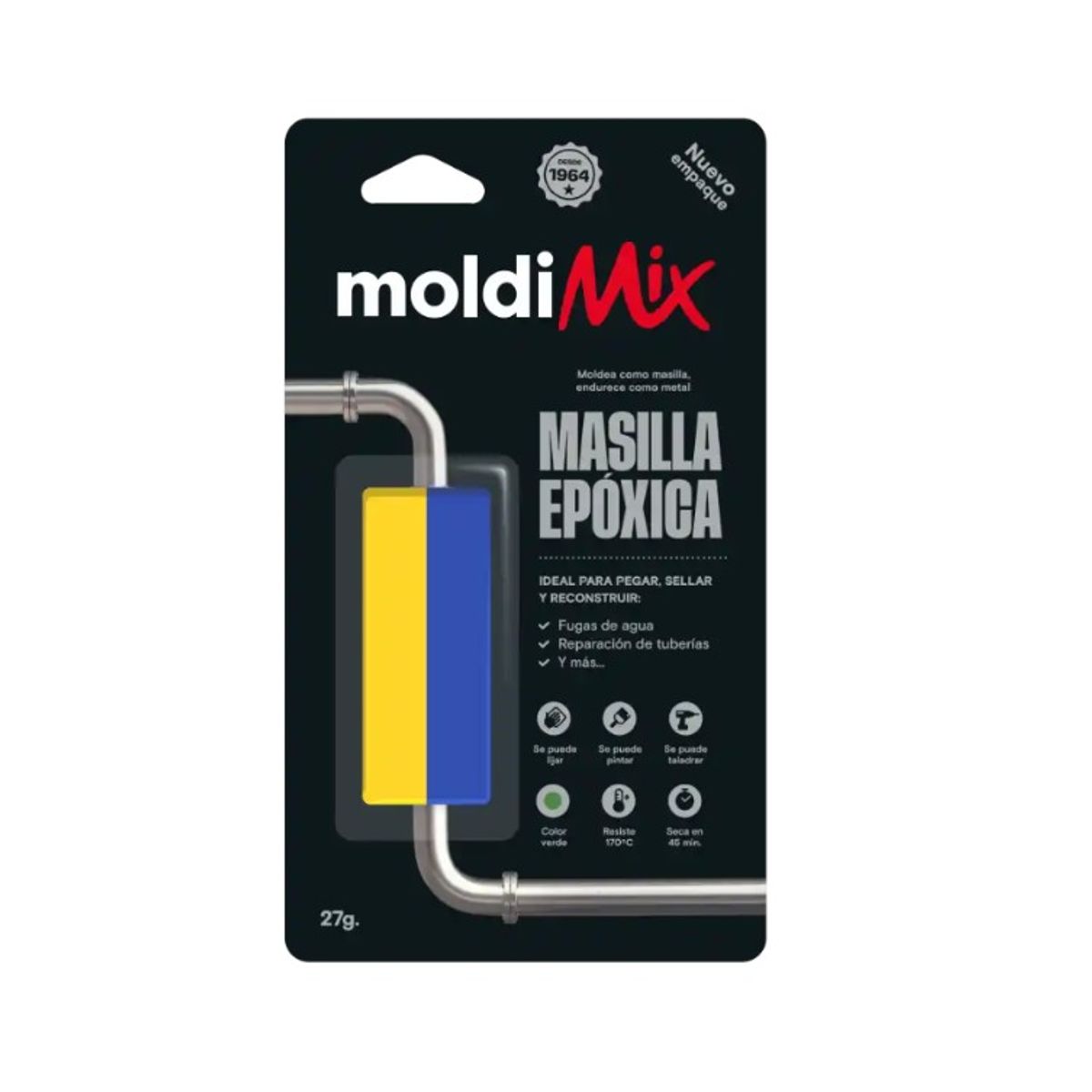 SOLDIMIX - Pack 6 Pegamento de Construcción Moldimix Soldimix 27gr.