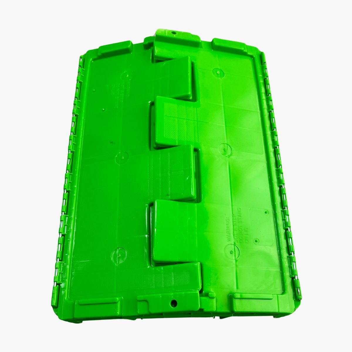 WENCO - CAJA DE PLASTICO CON TAPA ABISAGRADA VERDE 52LT