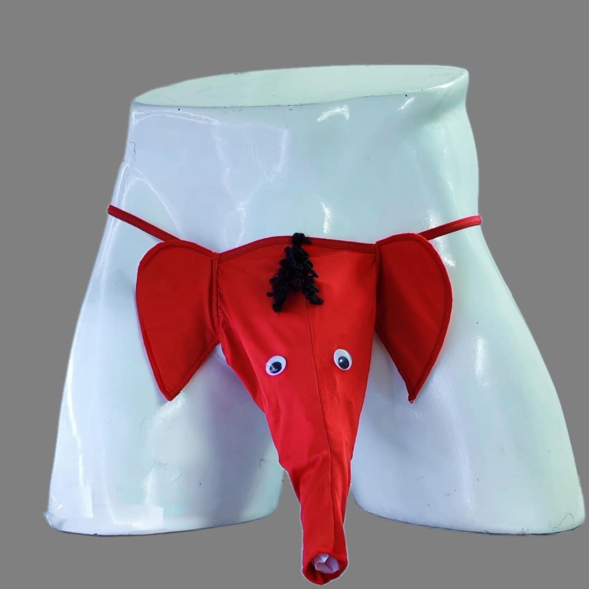 GENERICO - HILO DENTAL Caballero de ELEFANTE  color Rojo Talla SM   DEALCOBA
