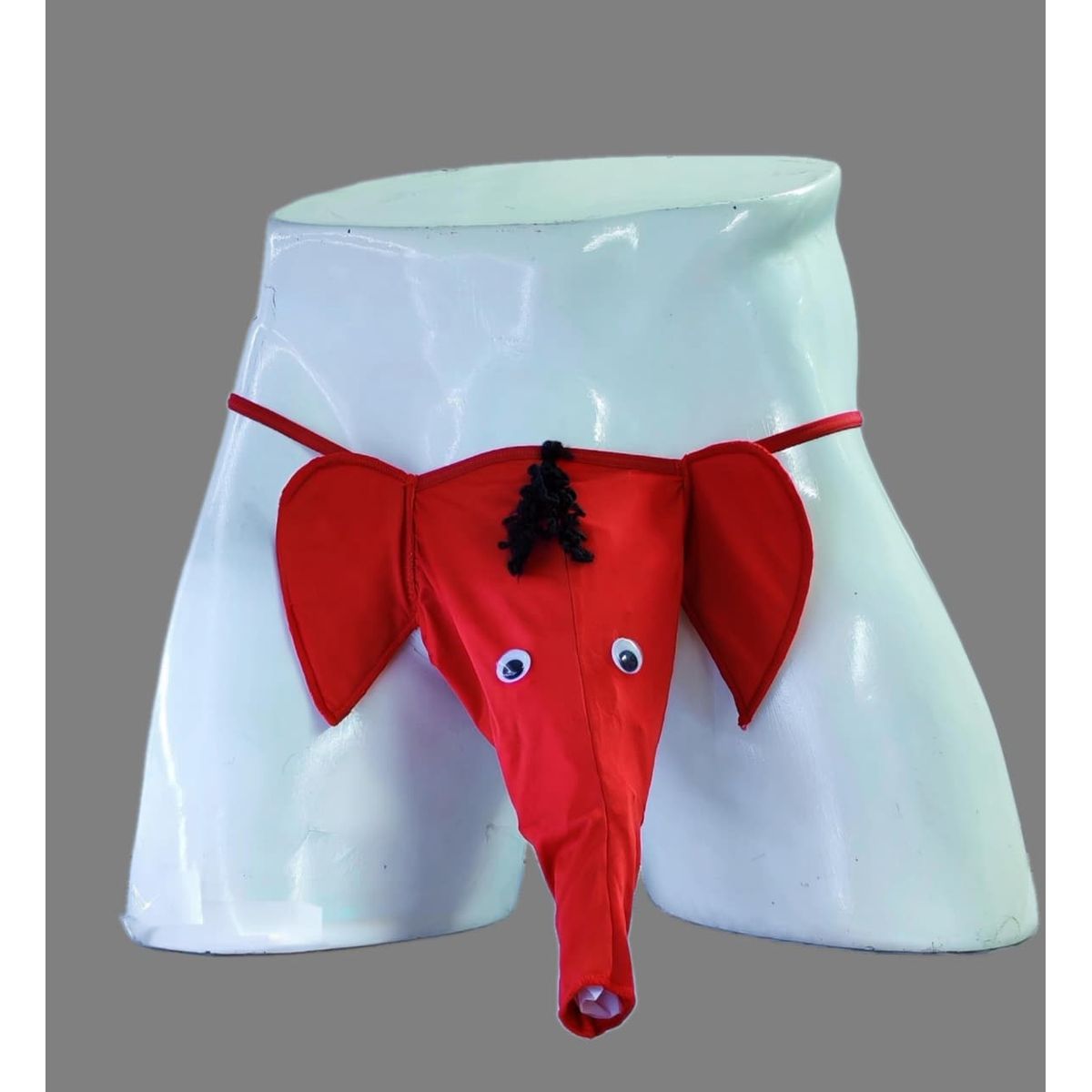 GENERICO - HILO DENTAL Caballero de ELEFANTE  color Rojo Talla SM   DEALCOBA