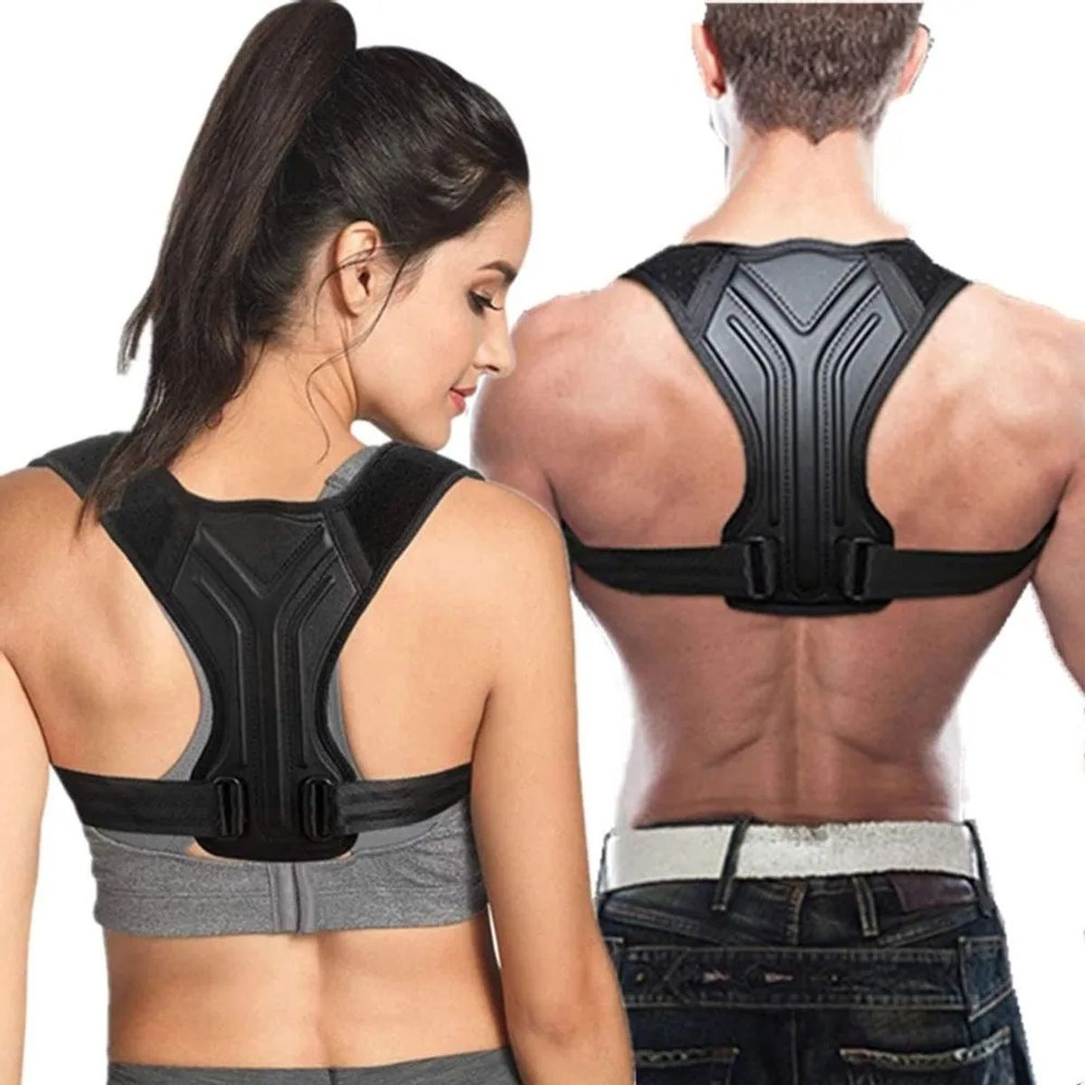 GENERICO - Corrector de Postura Ergonómico Ajustable para Hombre y Mujer Soporte Espalda y Hombros TALLA S