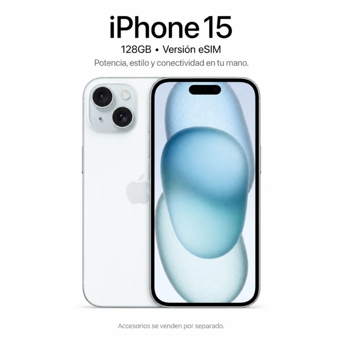 APPLE - IPHONE 15 128GB CHIP A16 BIONIC ESIM - BLUE