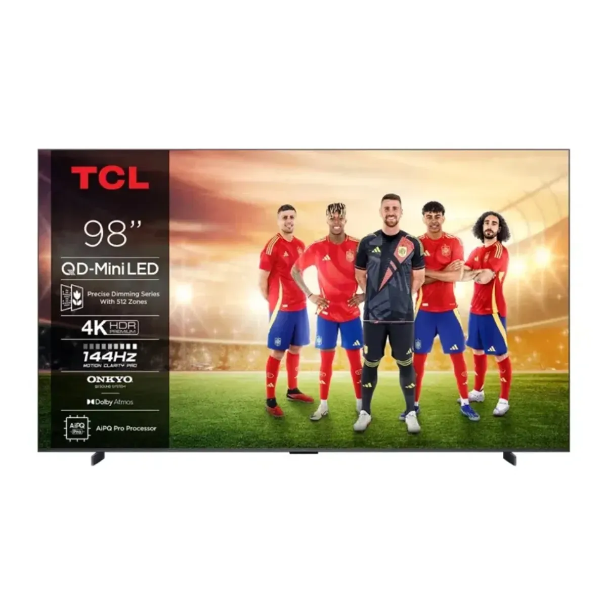 TCL - Televisor TCL 98 C6K Premium QD-Mini LED 4K UHD Smart Google TV 144Hz Dolby Vision