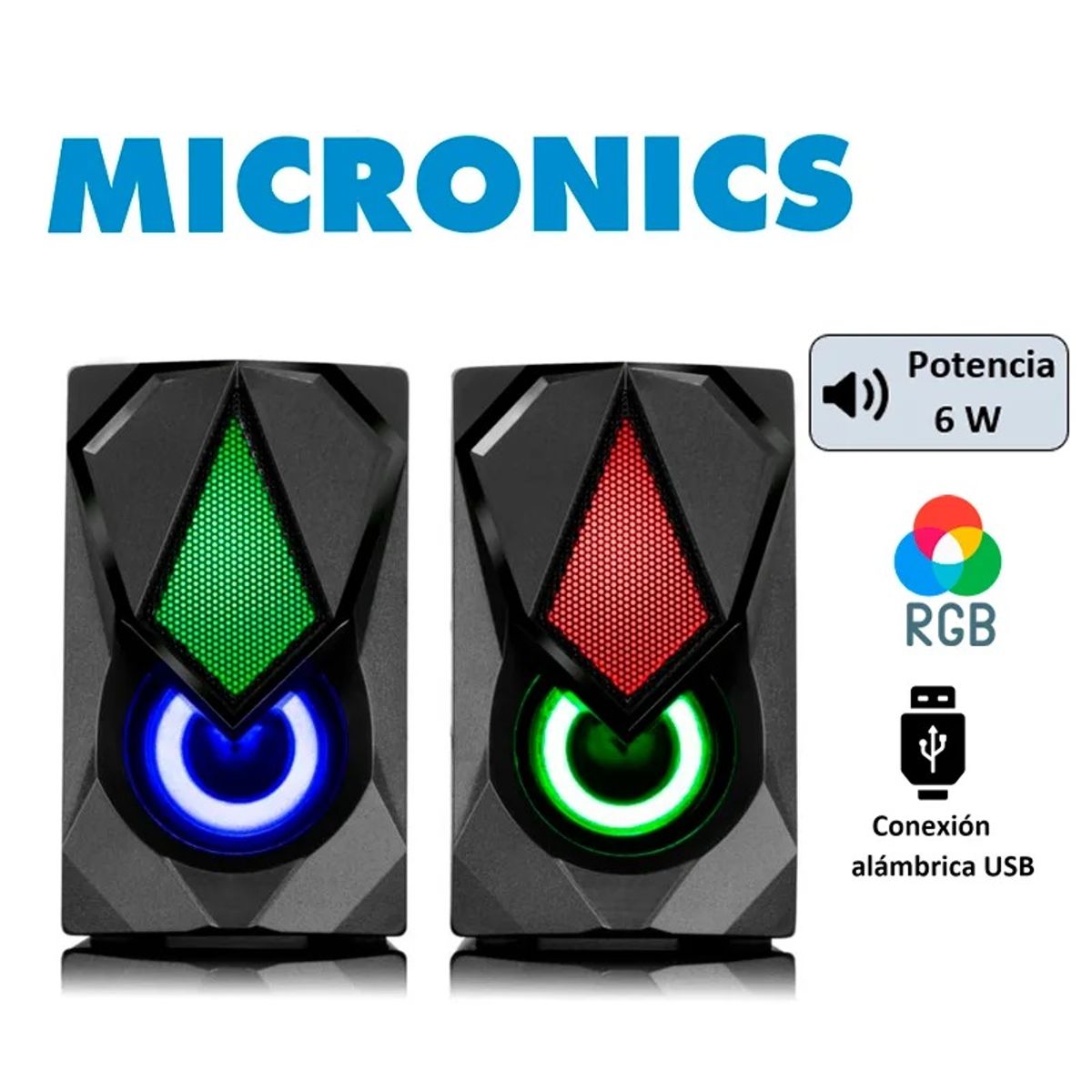 MICRONICS - PARLANTE MICRONICS CORSAIR S309 RGB NEGRO