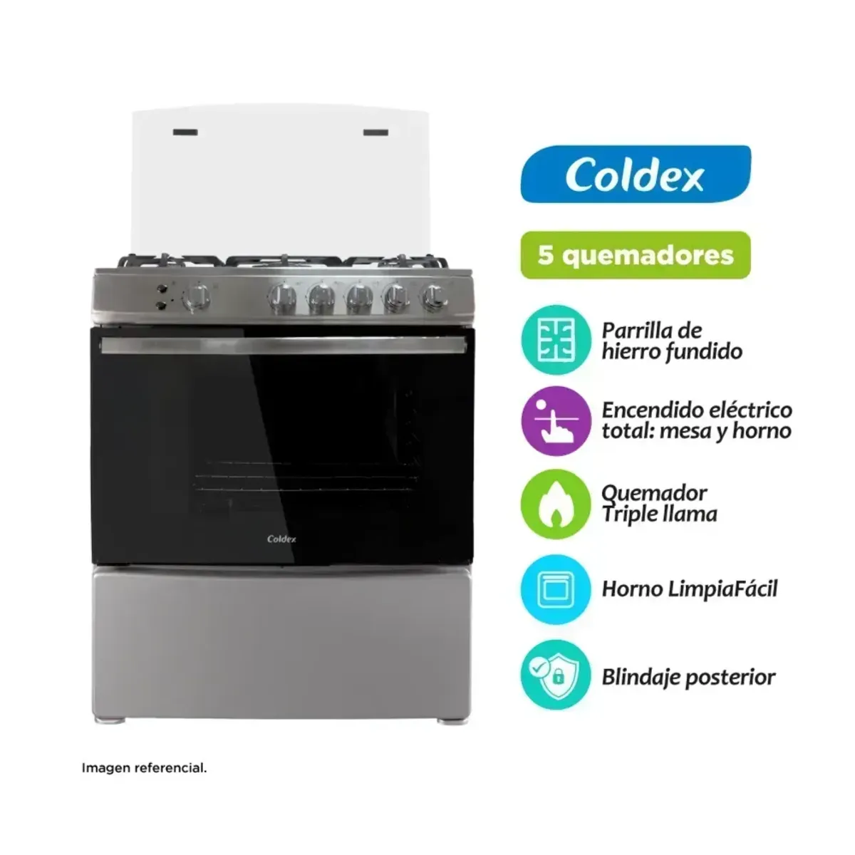 COCINA GAS 30 Reg COLDEX CX 765 PLUS, marca Coldex - Foto Principal