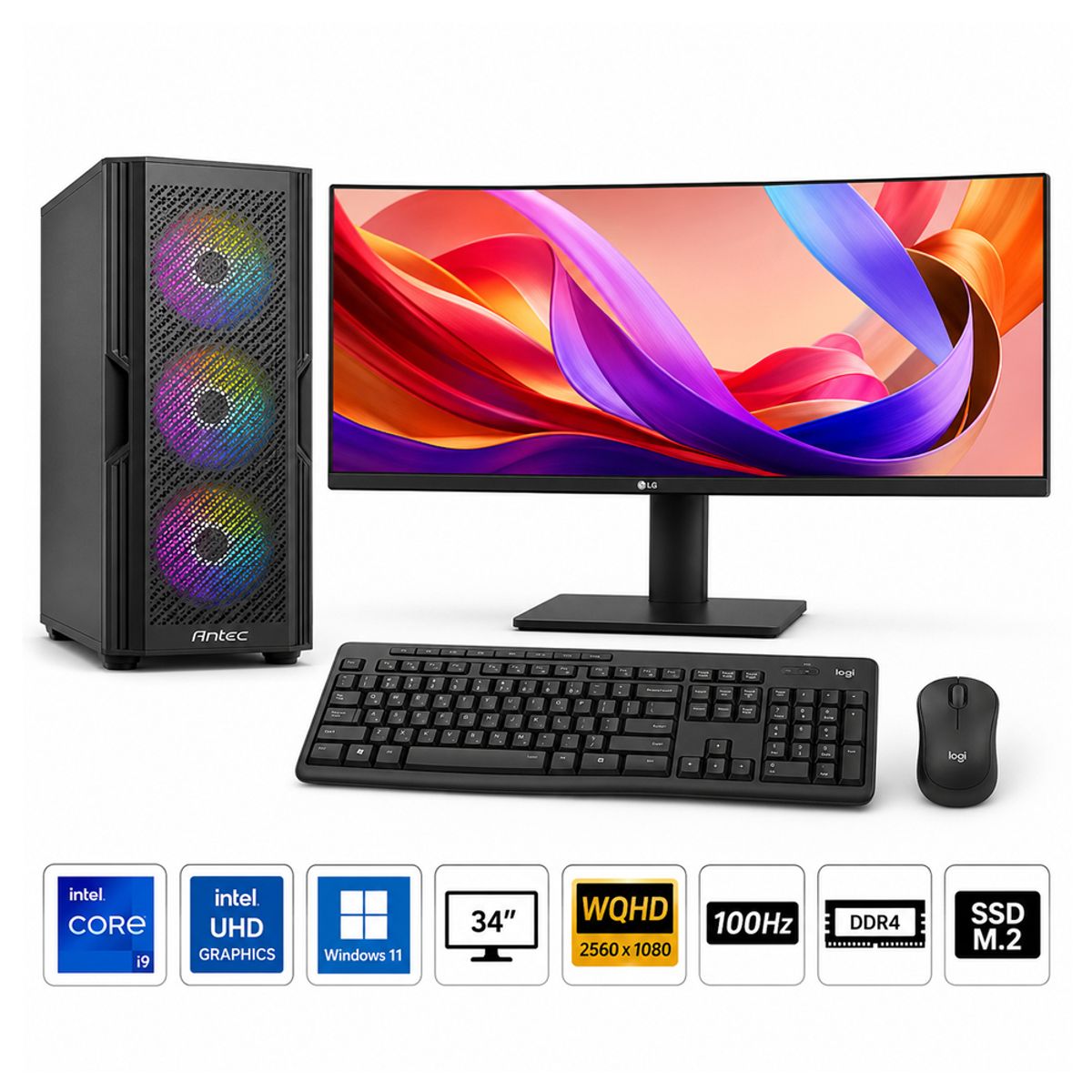 GENERICO - Pc Core I9-12900 Propc Ax90 16-1Tb-32" Graficos Intel, W11Home