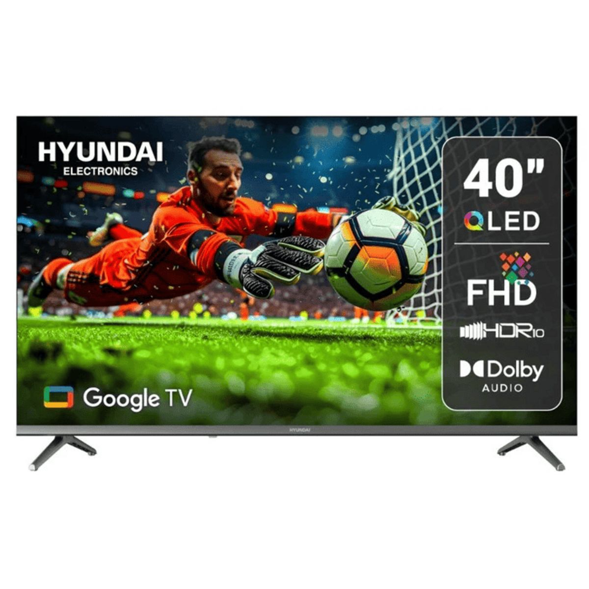 HYUNDAI - TELEVISOR HYUNDAI 40 PULGADAS QLED FHD Google Tv HYLED4029QG + 2 REGALOS (Nuevo Modelo)