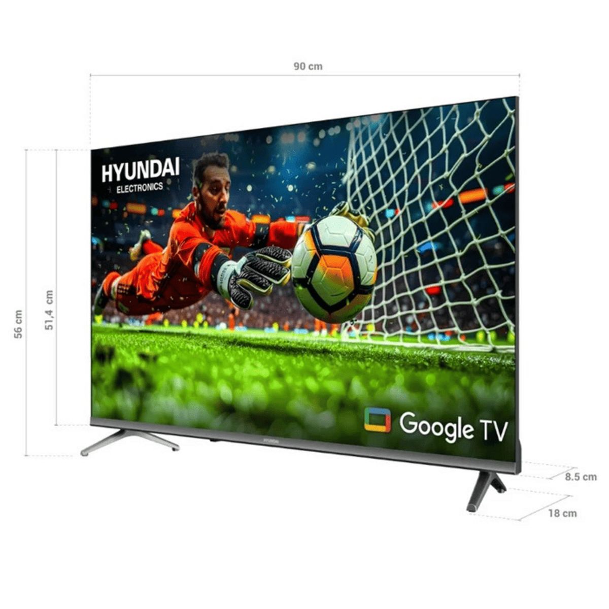 HYUNDAI - TELEVISOR HYUNDAI 40 PULGADAS QLED FHD Google Tv HYLED4029QG + 2 REGALOS (Nuevo Modelo)