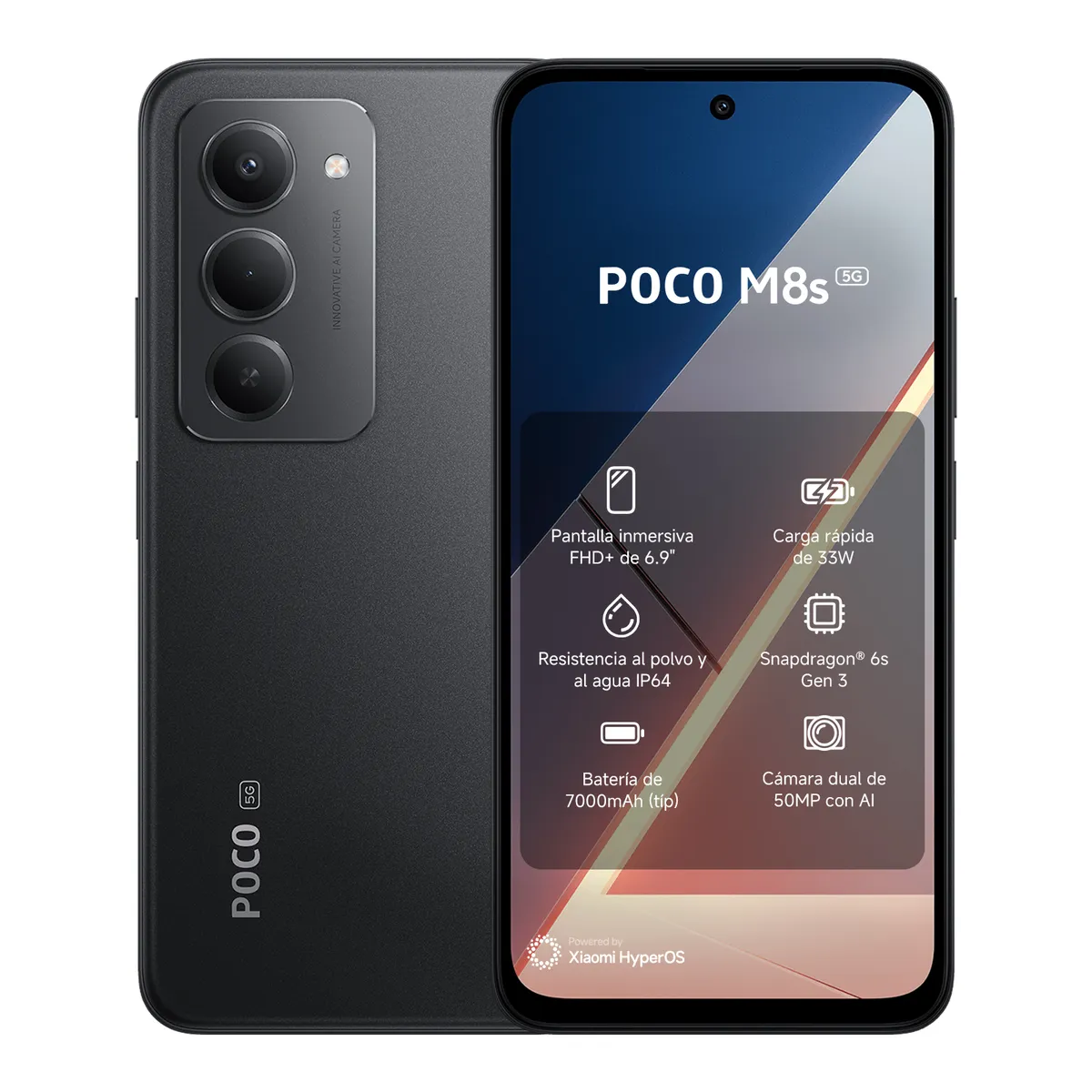 XIAOMI - POCO M8s 5G Negro 8GB + 256GB