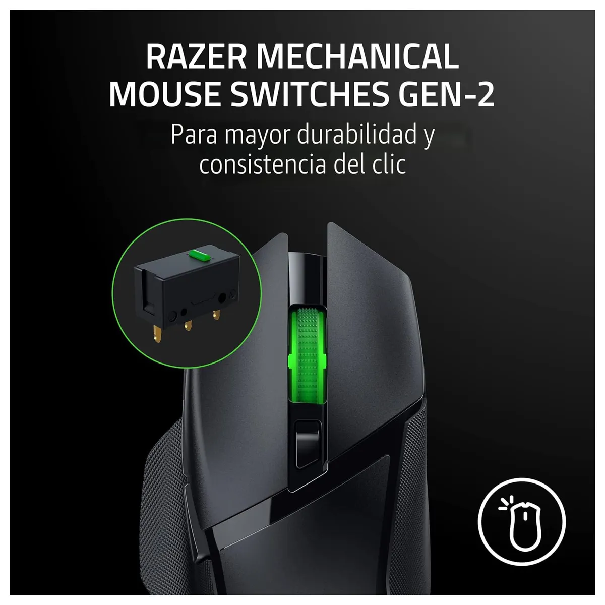 RAZER - Mouse Gamer Razer Basilisk V3 X Hyperspeed Wireless RGB color Negro