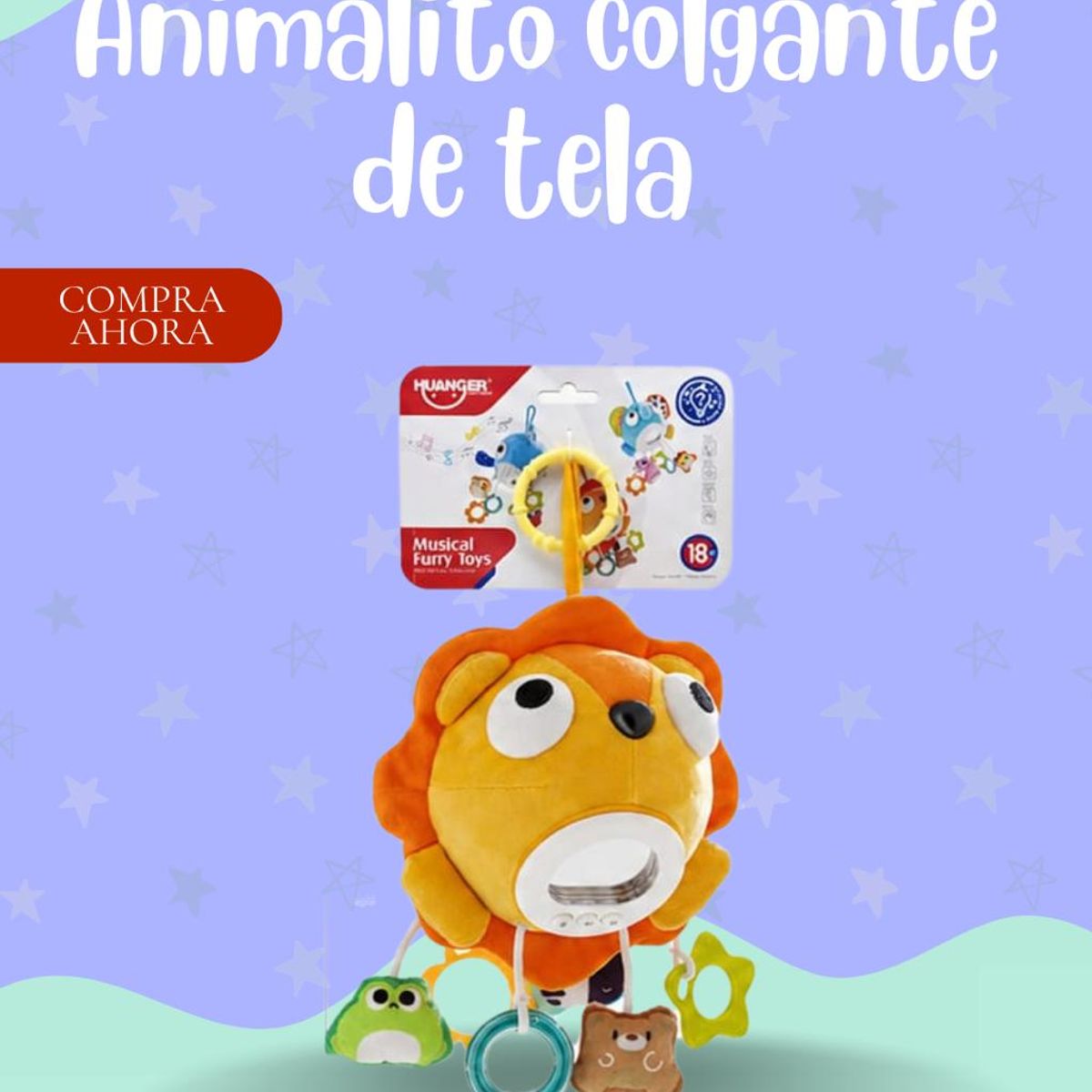 Baby - Juego colgante didactico modelo leoncitopara bebé - PREMIUM