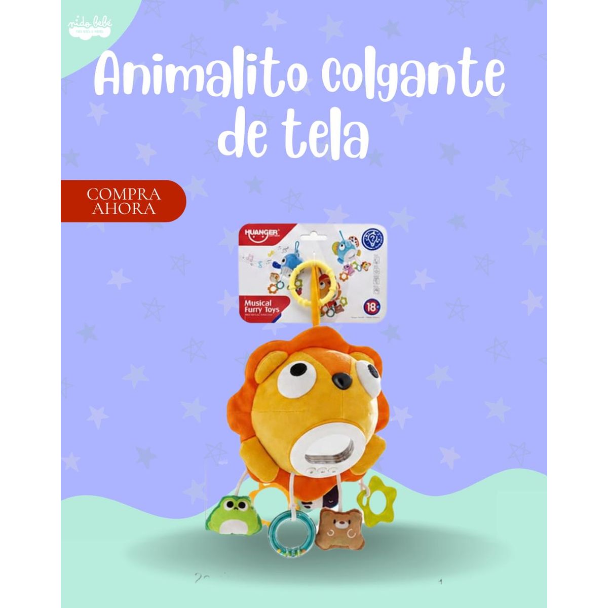 Baby - Juego colgante didactico modelo leoncitopara bebé - PREMIUM