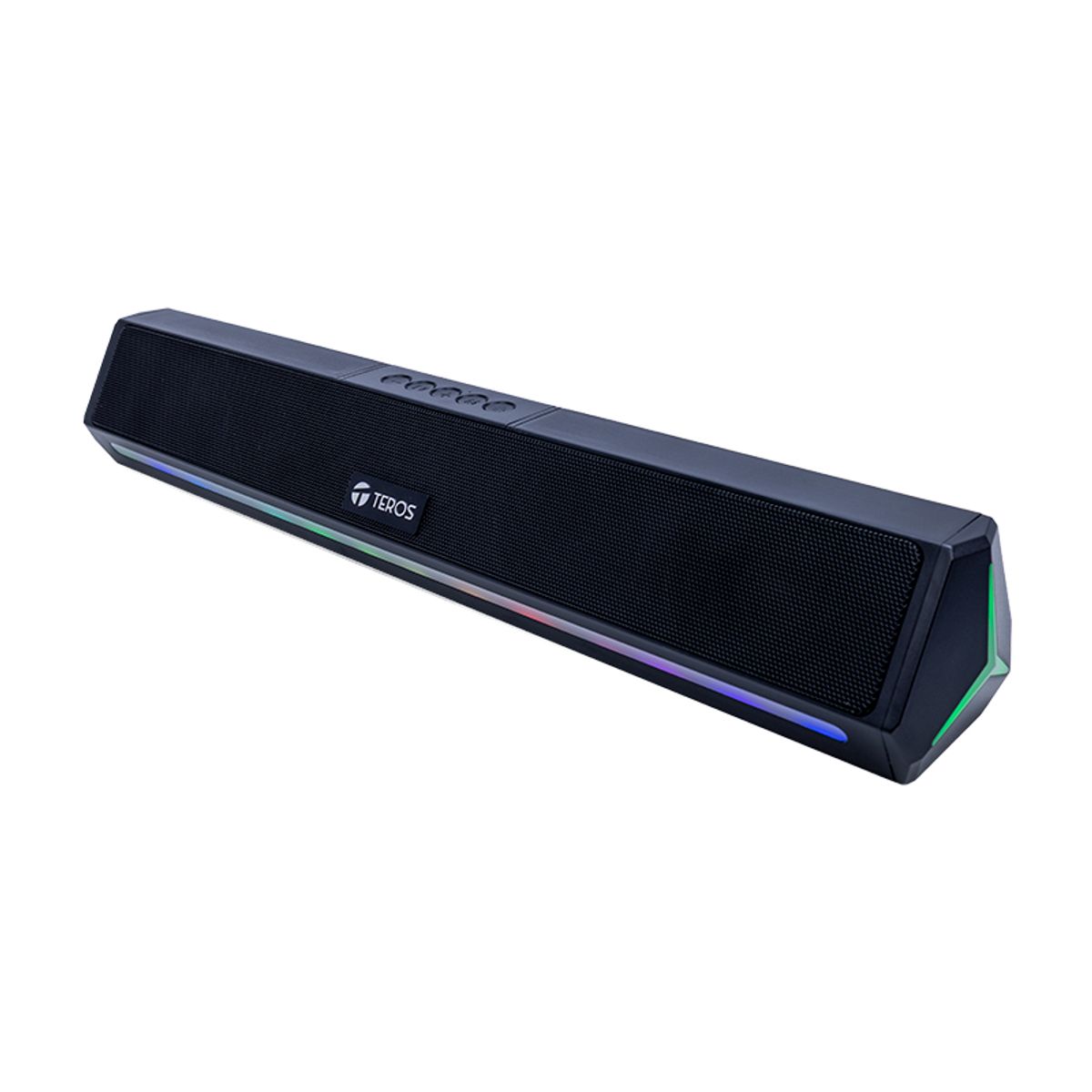Teros - Barra de sonido portátil inalámbrico TEROS VIBE 6054, BT 6, 20W, USB-C, Iluminación LED