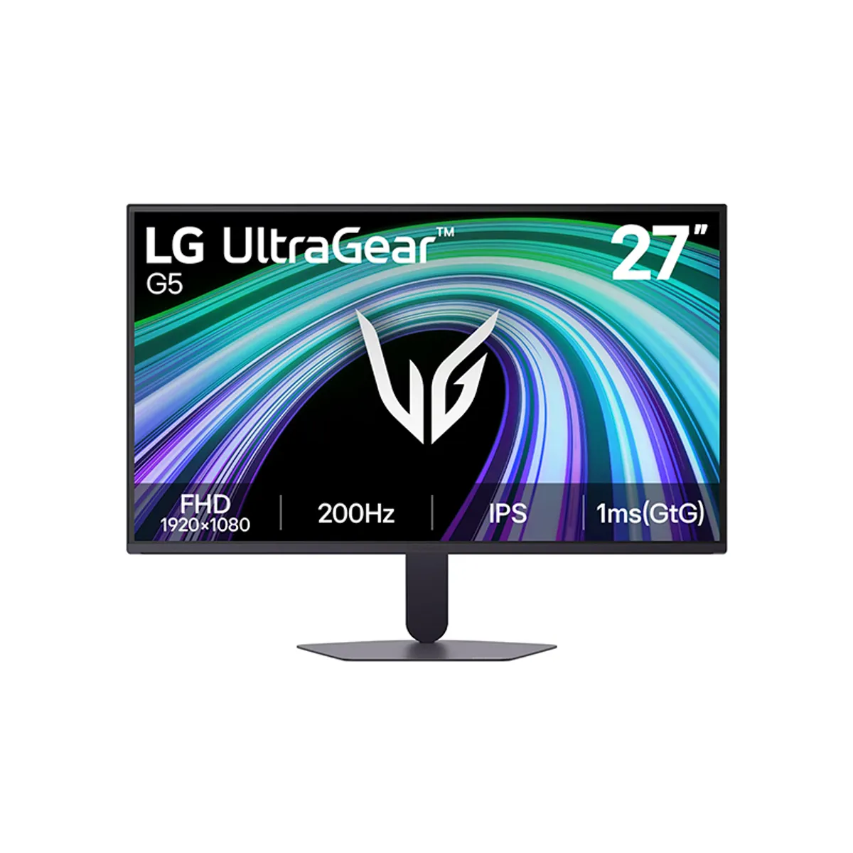 LG - Monitor LG Gaming UltraGear G5, 27 FHD IPS 200Hz HDMIx2 DP
